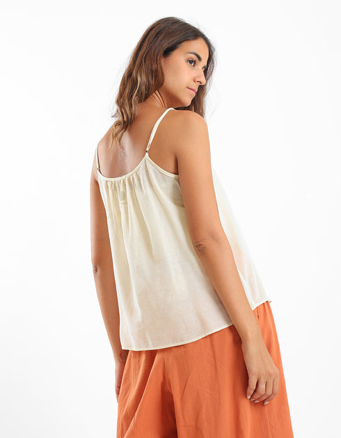 Tank top with adjustable straps
